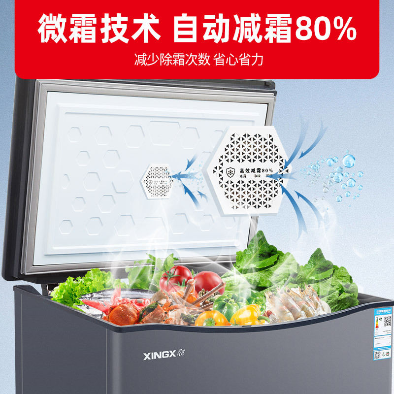 星星(XINGX) BD/BC-151KDV 151L 家用冷柜 冷藏冷冻转换 智能温控 低温速冻 节能省电 微霜系统