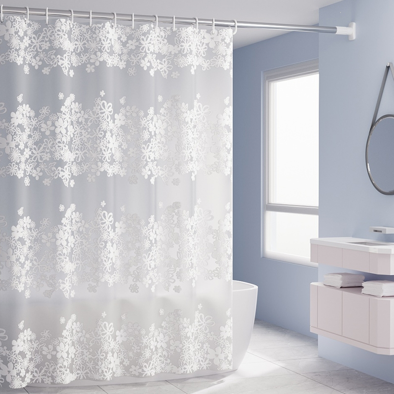 法耐浴室浴帘布加厚防水布浴帘套装免打孔磁性卫生间窗帘门帘隔断帘子