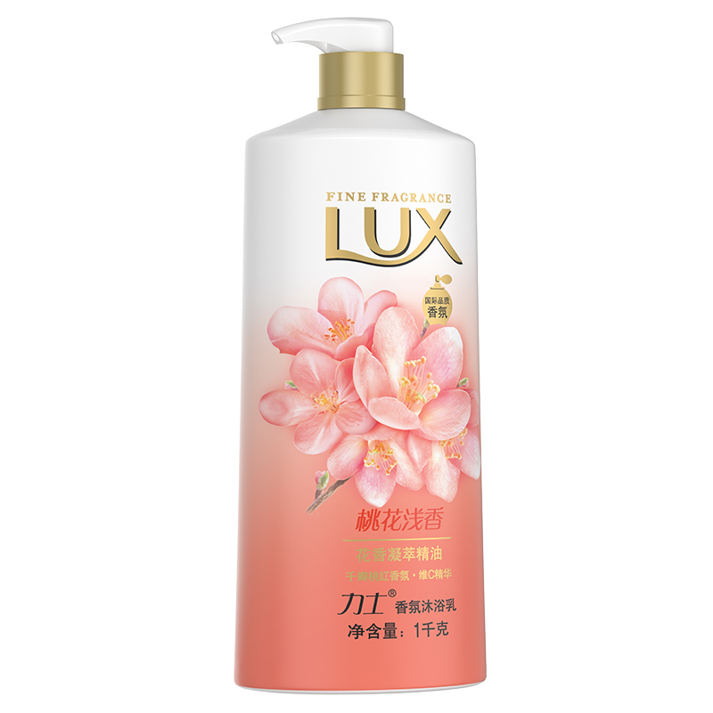 力士 (LUX) 精油香氛沐浴露 桃花浅香1KG 各种肤质 成人[联合利华]
