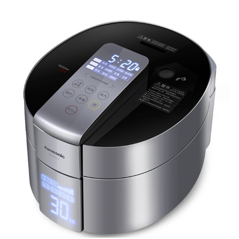 松下(Panasonic)SR-PE501-S变频炖蒸高压力锅IH电磁家用料理电饭煲5L升智能触控屏三段压力可调
