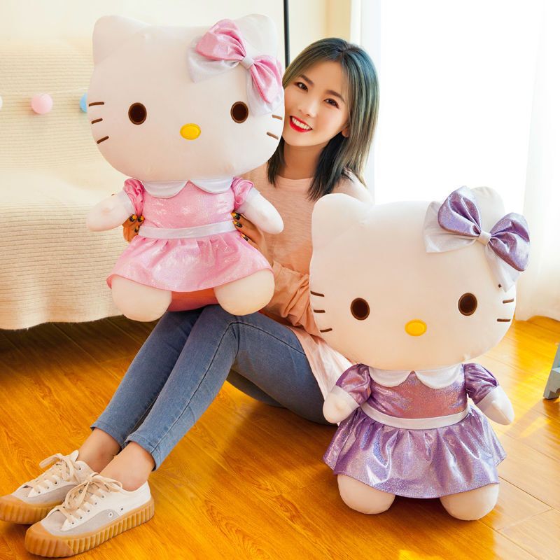 Tololo毛绒公仔hello Kitty公仔kt猫布娃娃毛绒玩具凯蒂猫玩偶送儿童女生日情侣一对50厘米 价格图片品牌报价 苏宁易购芜湖小虫子专营店