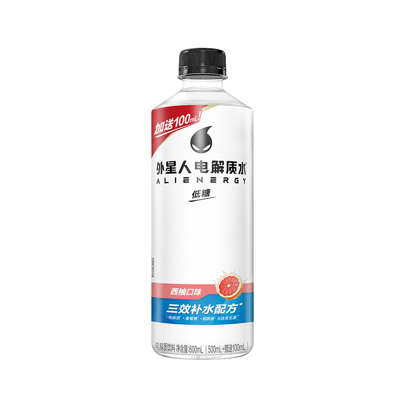 外星人电解质水600ml*12瓶西柚味果味低糖维生素饮料