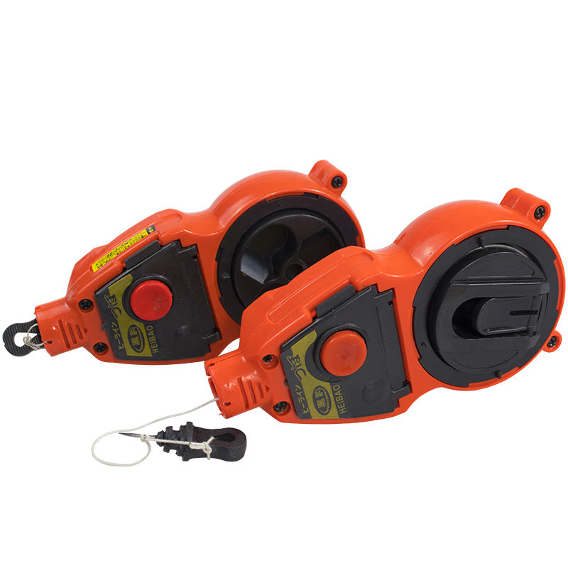 墨斗木工专用自动划线器自动卷线墨斗手摇弹线非铝合金画线器工具