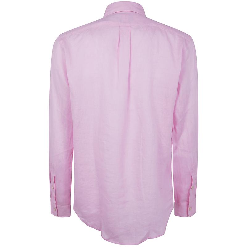 polo ralph lauren男士纯亚麻长袖衬衫透气休闲商务衬衣高清大图