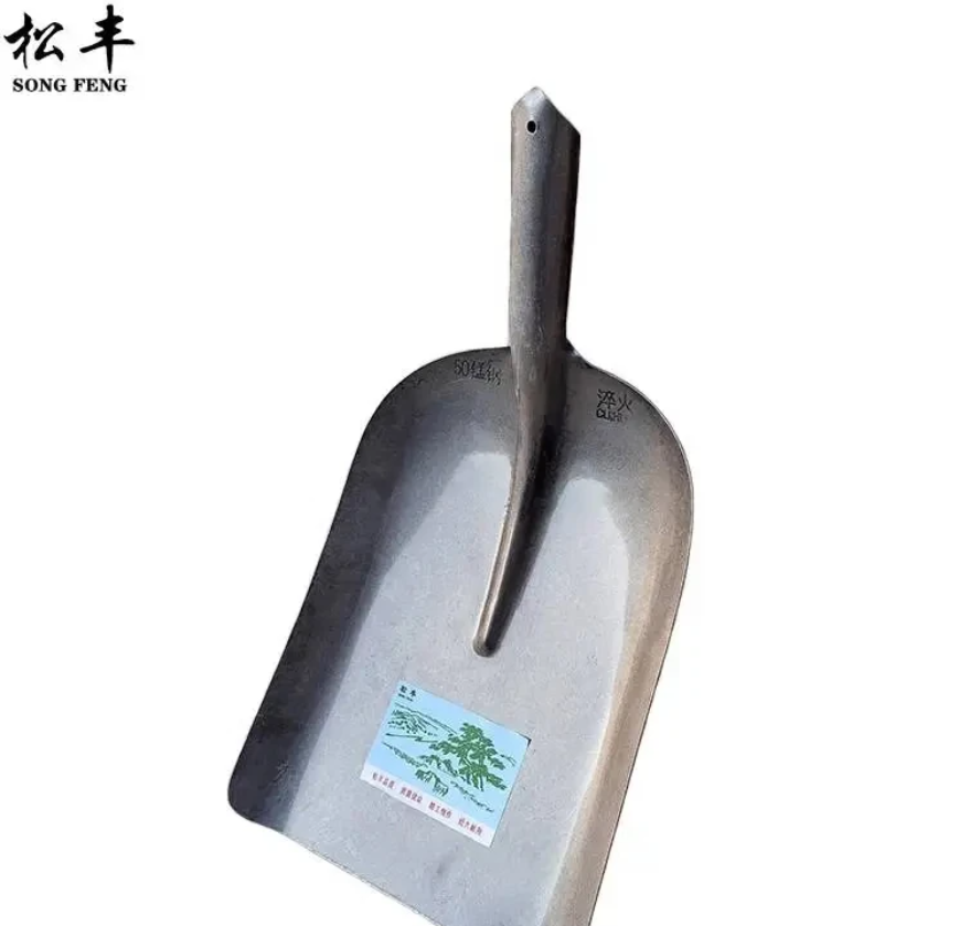松丰(SONG FENG)农用锰钢大号铁锹钢铲大煤铲大方锹平锹大板锹大铁锨钢锹39cm*28cm张高清大图