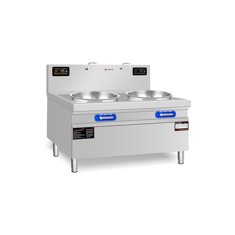 明焌佳宝商用电磁双眼大锅灶 80型高清大图