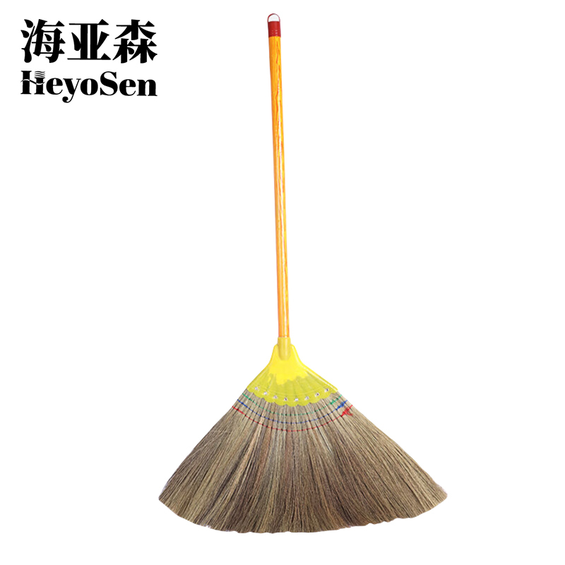 海亚森 M4012 MAX 木柄芒草白净苗植物编织扫帚(计价单位:把)黄色