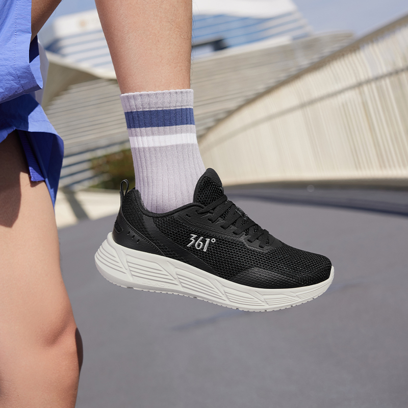 361°男鞋运动鞋新款网面透气跑步鞋轻便软底回弹休闲跑鞋高清大图