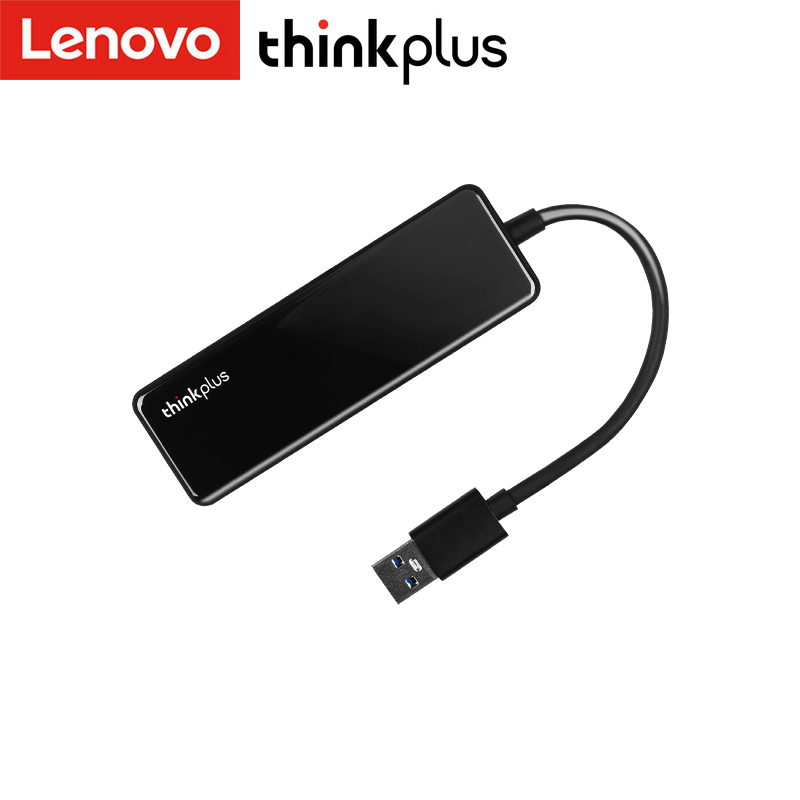 联想thinkplus USB3.0集线器TPH-04A多功能扩展坞即插即用高速传输多接口拓展坞笔记本电脑一拖四分线器