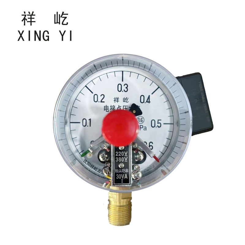 祥屹 磁助电接点 压力表 YXC100 0-0.6Mpa 块