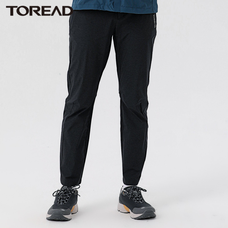探路者户外越野长裤子男士速干裤弹力透气徒步裤子春夏季户外男式吸湿快干凉爽舒适耐磨登山运动长裤