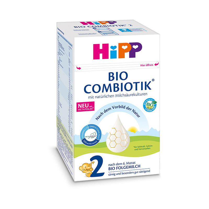 德国喜宝(Hipp)有机益生菌配方2段奶粉600g/盒 进口婴幼儿二段奶粉 适合6-10个月宝宝 效期24.12