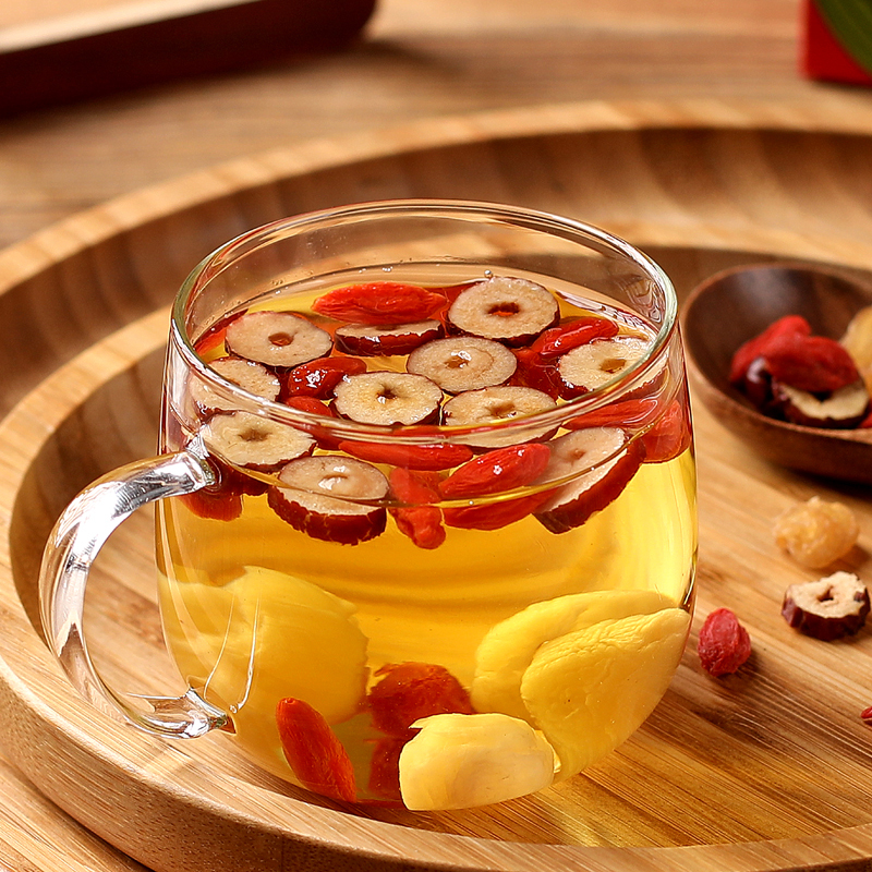 萌萌獭桂圆红枣枸杞茶花草茶组合新疆红枣片枸杞花茶果干