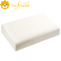 优富(Nufoam)枕芯 乳胶 保健高低枕N5 泰国进口乳胶枕 四季使用 保健呵护颈椎睡眠60x40x10/12cm白