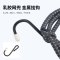 普通款-黑色[无反光40*40配塑料钩] 摩托车头盔网兜行李置物网弹力松紧绑带油箱后座夜间反光绳