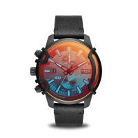 迪赛(Diesel)手表 GRIFFED系列 偏光三眼计时石英表男士腕表DZ4519