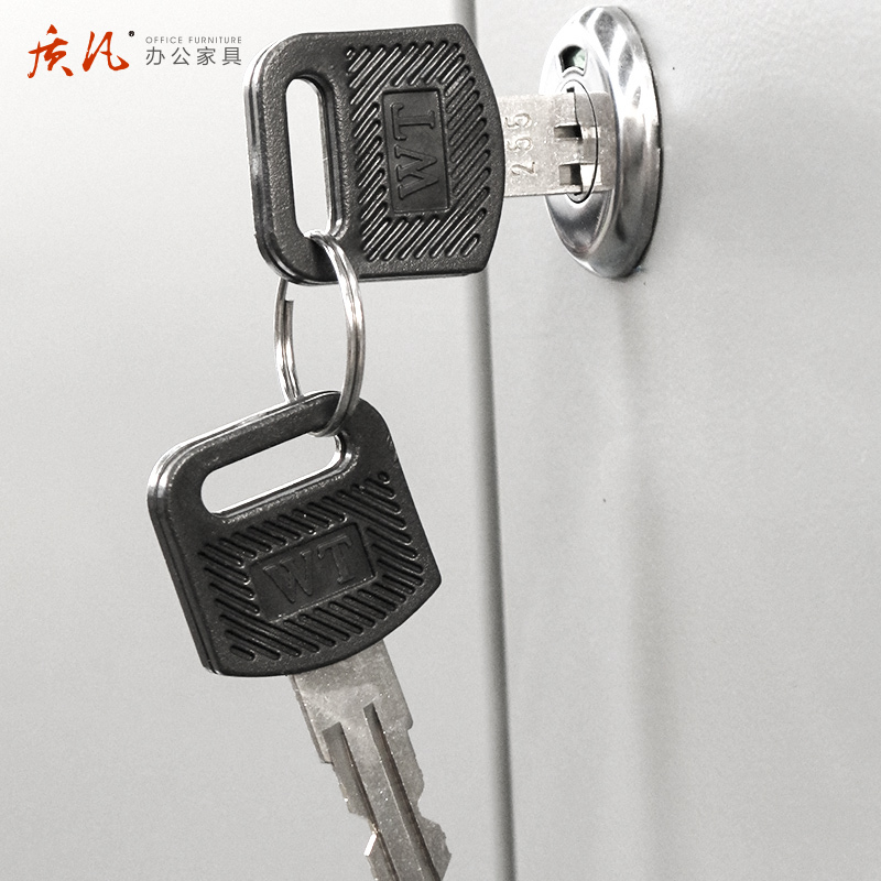 质凡 中二斗办公室资料档案储物柜带抽屉柜 中二斗办公柜高清大图
