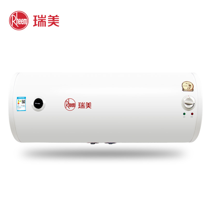 瑞美(Rheem)100升大容量电热水器家用储水式速热机械式卫生间洗澡机横挂式 全国联保上门安装 ERE20-100A5高清大图