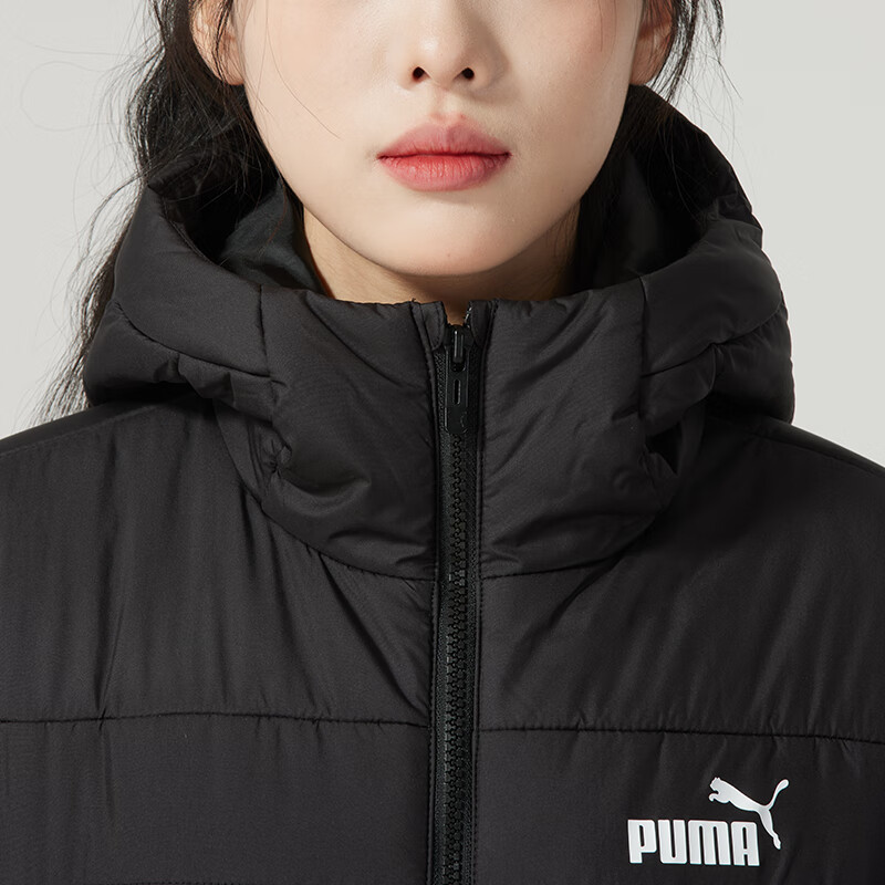 彪马(Puma)女装新款运动服户外出行防风保暖连帽棉服夹克外套672279-01 ZP高清大图