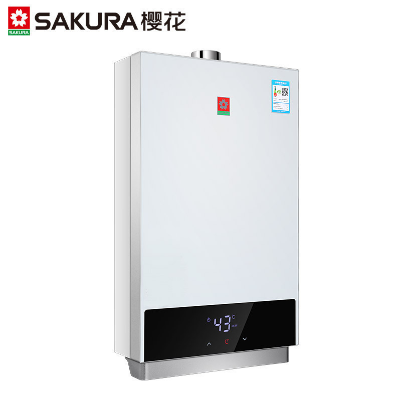 樱花(SAKURA)燃气热水器 13升 LED大屏触控 支持0.5℃恒温 水气双调 抗风防冻 JSQ25-M011天然气