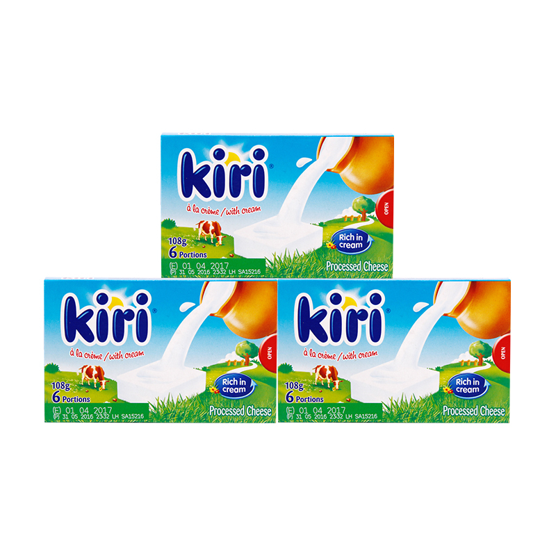 乐芝牛凯芮kiri奶油奶酪涂抹型婴幼儿辅食原味108g3再制干酪视频