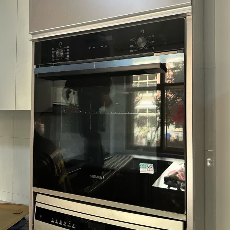 西门子HB237AES3W[智魔方]嵌入式烤箱 欧洲原装进口 71升大容量 3D热风烤 热风空气炸高清大图