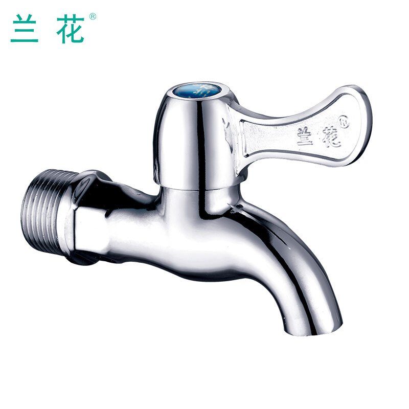 兰花(lanhua) 单冷快开电镀合金龙头 洗衣机厨房拖把池龙头 入墙式六分水嘴 LH9961 1个