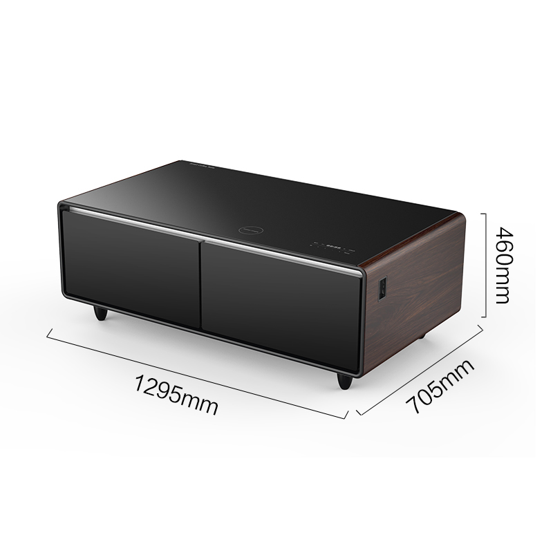 普利斯特(PRIMST)TB-135EDY01 厅吧(金色)冷藏保鲜 无线充电 蓝牙音箱 节能静音 带冰箱的茶几高清大图