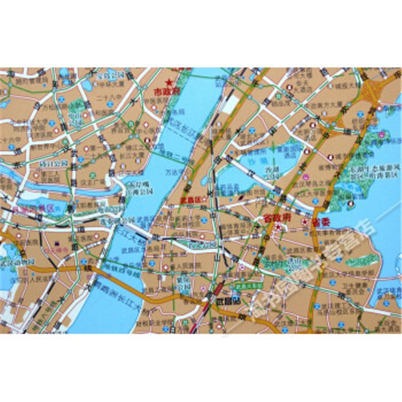得力(deli) 地图挂图(湖北省+武汉市一体双面)