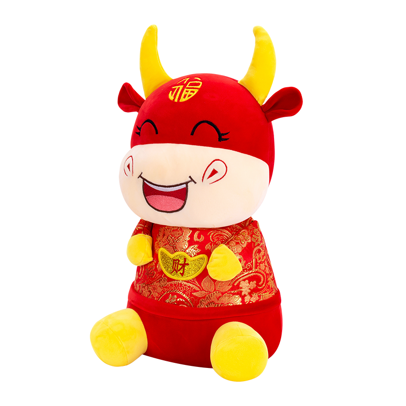 发财牛毛绒玩具30CM