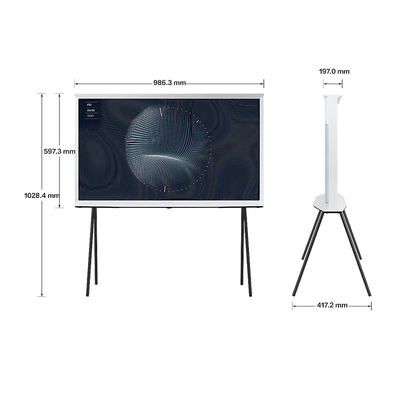 三星电视 QA43LS01CAJXXZ 43英寸 4K超高清 QLED量子点 AI智能 Serif画境电视