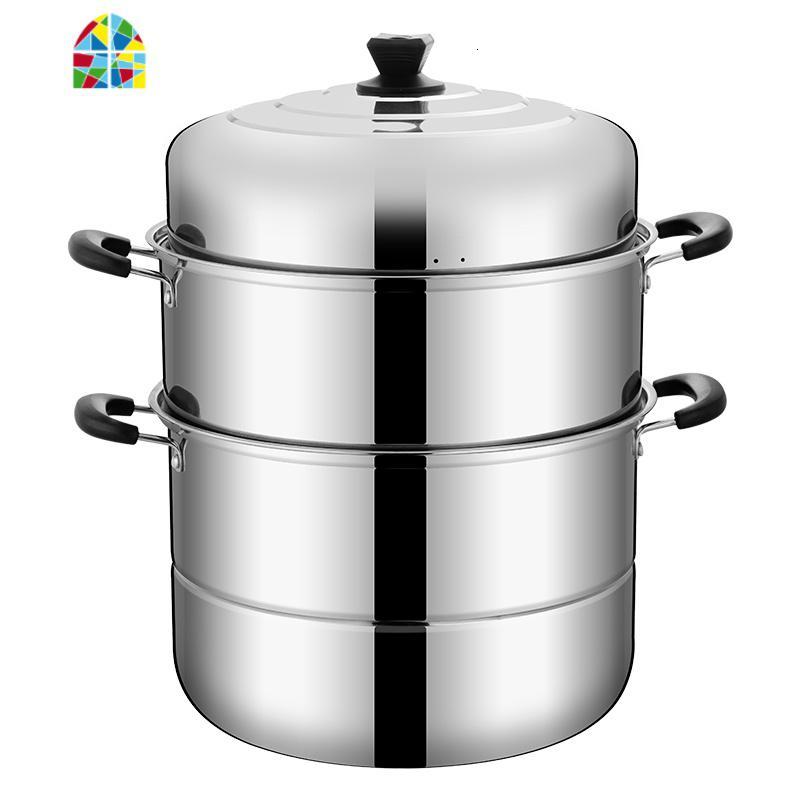 封后大蒸锅3640cm商用不锈钢蒸锅大号23蒸煮蒸馍锅电磁灶通用fengh38