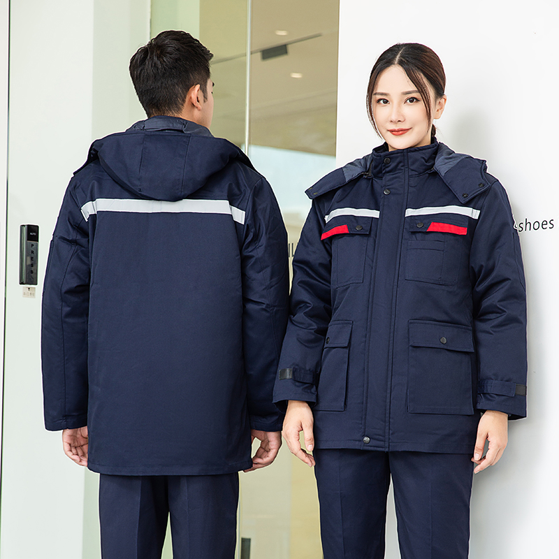 天鸣 防静电中长款棉衣工作服 160-190 件高清大图