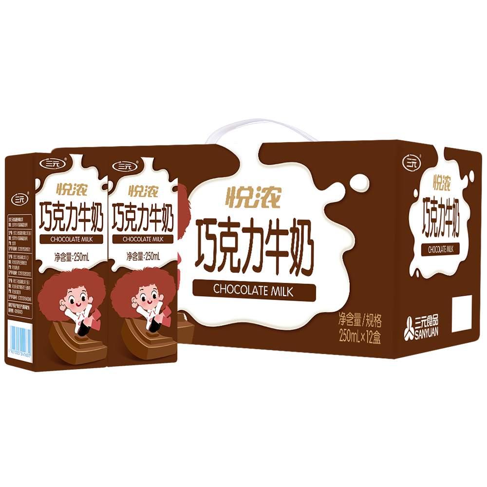 三元悦浓巧克力牛奶250ml12参数
