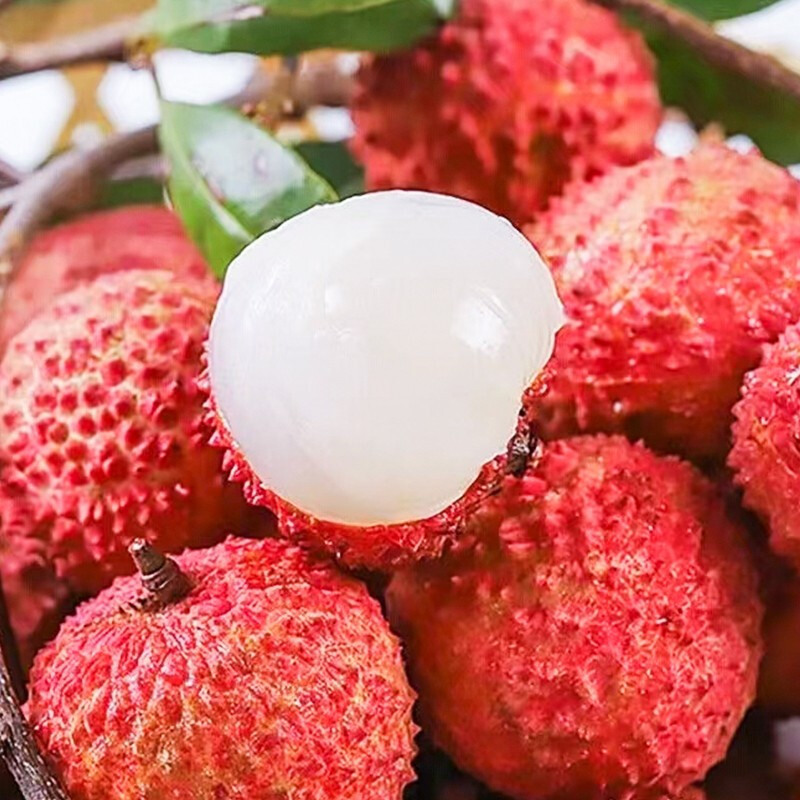 鲜木新鲜桂味荔枝当季孕妇水果顺丰冷链空运广东茂名荔枝增城桂味荔枝