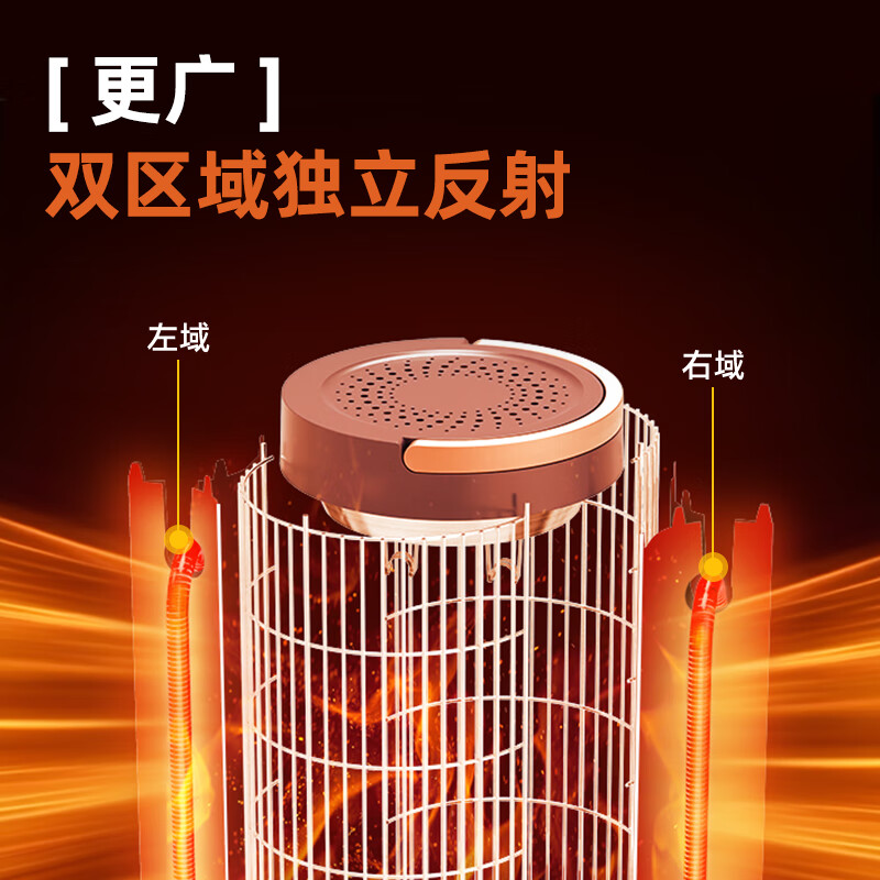 美的(Midea)取暖器家用小太阳鸟笼电暖器取暖速热电暖气烤火炉电暖炉 HPT10A深空蓝高清大图