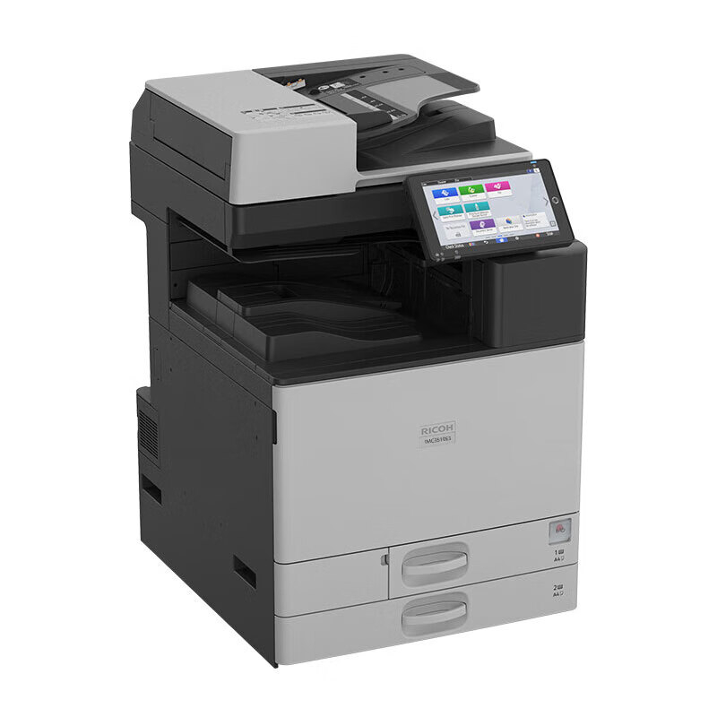 理光(Ricoh)IM C3510e3 A3彩色多功能数码复合机 主机+送稿器+标配双纸盒+内置装订器(计价单位:台)高清大图