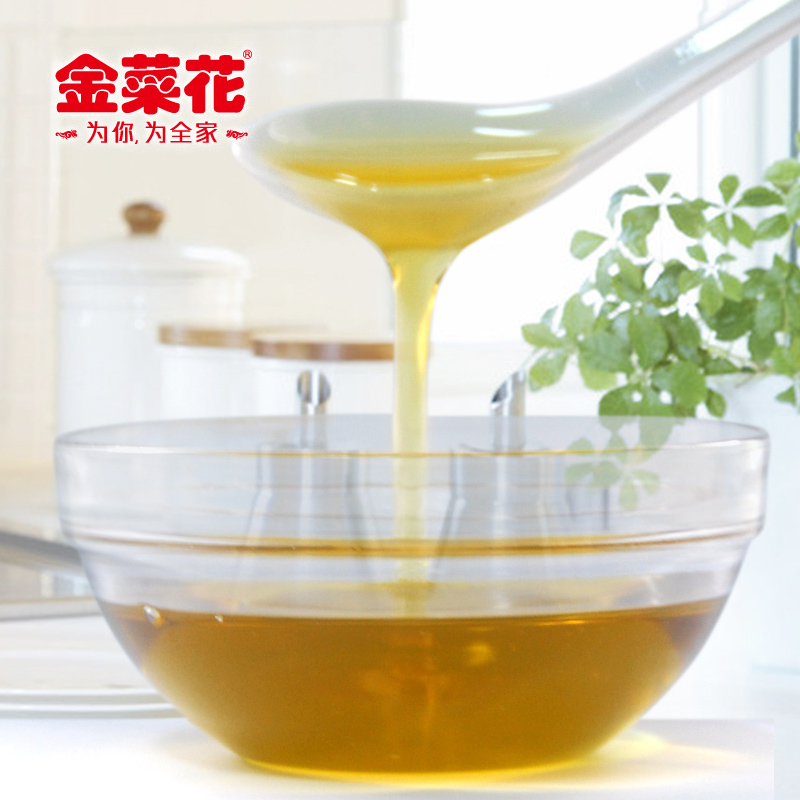 金菜花 5L+400ml 罗平纯香三级菜籽油 非转基因物理压榨植物食用油香油 (单位:组)
