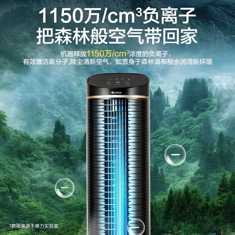 格力(GREE) KS-06S61Dg 负离子加湿单冷 电风扇 (计价单位:台) 黑色高清大图