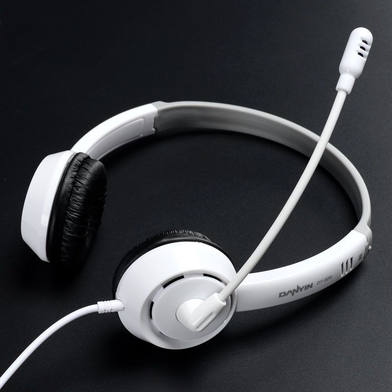 耳机头戴式有线带麦克风话筒联想华硕戴尔笔记本电脑通用游戏耳麦单