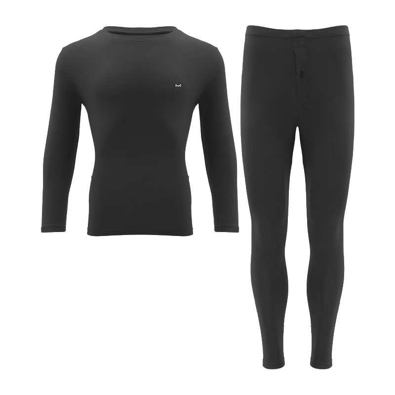 [婴儿棉舒暖]猫人秋衣秋裤套装男女士轻薄弹力保暖内衣秋冬打底高清大图