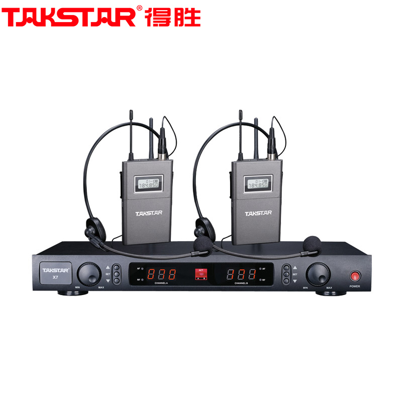 得胜 X760 专业500米长距离专用无线麦克风 U段UHF学校专用 舞台K歌演出话筒 双手持麦克风