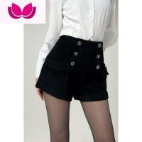 七斓芭比姨假西装外套女春季2023新款百搭黑色rose穿搭学春款季西 M 黑色短裤-春夏款西装料不沾毛