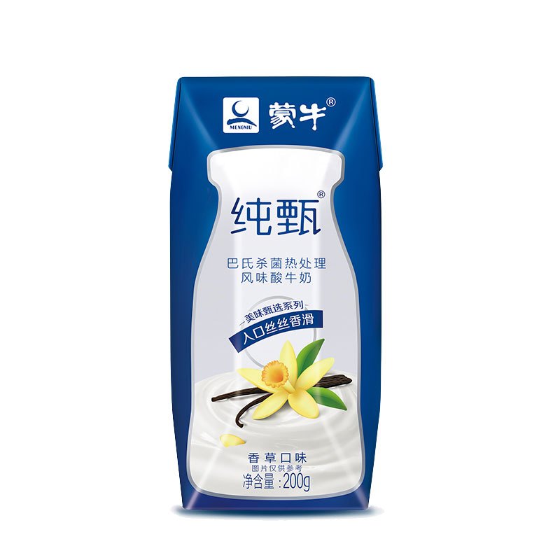 蒙牛 纯甄 酸牛奶 香草味200g*16盒