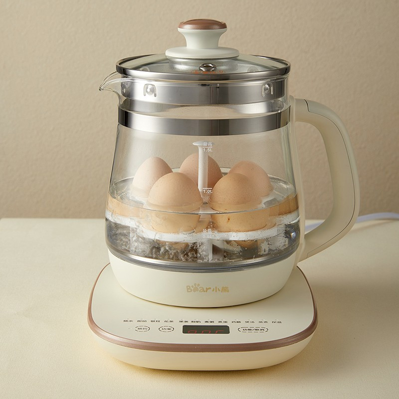 小熊bear养生壶煮茶壶电热水壶烧水壶15l多功能恒温水壶花茶壶迷你