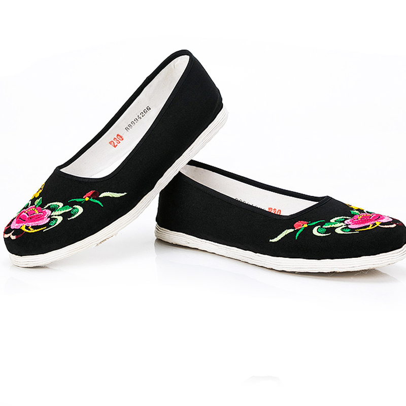 老北京布鞋女正宗老式纯手工千层底牛筋底耐磨防滑老人复古传统古代