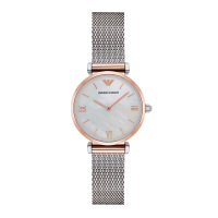 阿玛尼(ARMANI)手表 英伦风时尚百搭石英表女表 AR2067