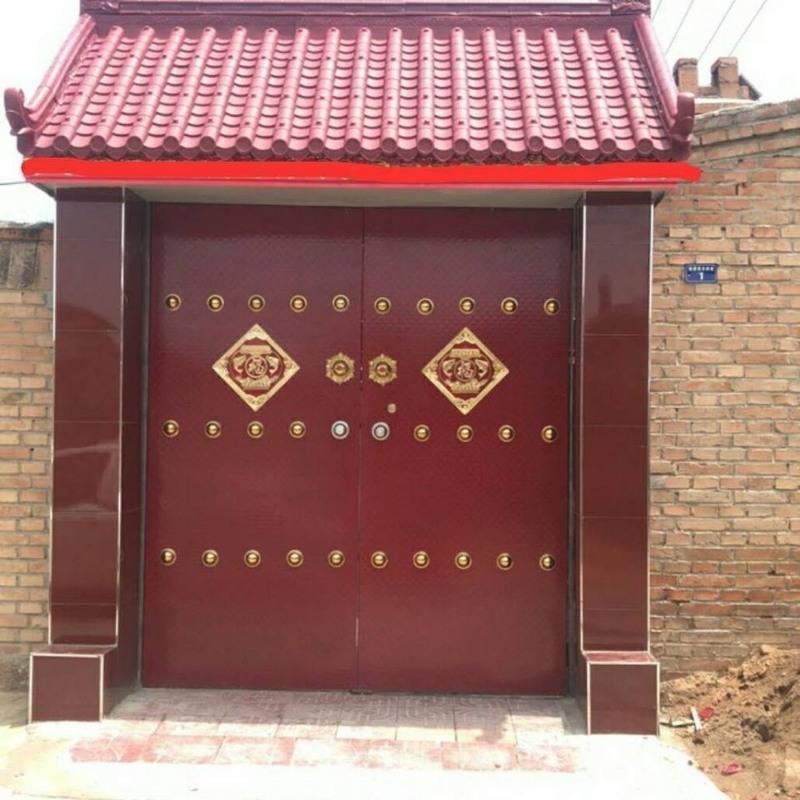 树脂瓦仿古屋檐仿古一体瓦仿古门头仿古围墙瓦石棉瓦仿古瓦塑料瓦 深灰色 110cmx30cm