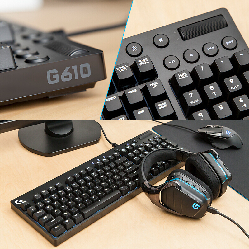罗技 G610游戏机械键盘 红轴背光 有线