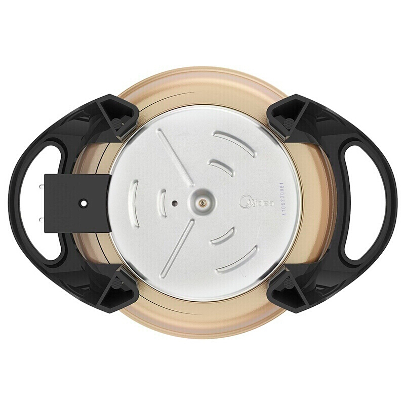 美的(Midea) LH3201电火锅 家用鸳鸯锅多功能不粘小电热炒煮韩式锅1500W 大火力